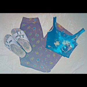 Brown Turtle Print PJ Pants or Daily Wear